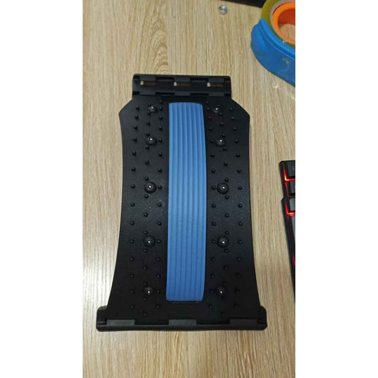 Multi-Level Back Stretching Device & Lumbar Support Massager, Adjustable Spinal Pain Relief for Bed Chair Car Home Office