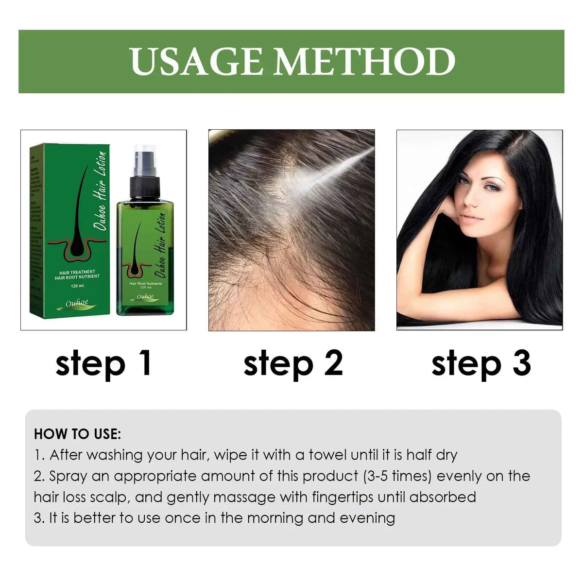 Hair Regrowth For Man Hair Growth Spray Anti Hair Loss Baldness Hair Root Repair Damaged Scalp Treatment Hair Growth Serum New