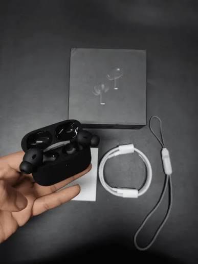 AirPods Pro2 Black Wireless Earbuds Bluetooth