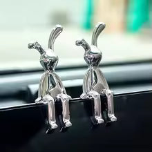 Cartoon Animal Rabbit Car Interior Center Console Decoration Personality Dining Table Desk Creative Props Accessories