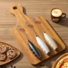 Wireless Electric Milk Frother Battery-Powered Handheld Foamer Coffee Cream Soup Peanut Butter Egg Whisking Baking Accessories