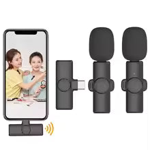 Professional Lavalier Dual Wireless Lapel Microphone Mic For iPhone Android Mobile Cell Phone PC Buttonhole Tie Micro Microphon