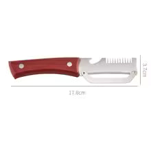 Thickened Fruit Peeler Knife With Wooden Handle Multi-functional Stainless Steel Vegetable Peeler Multi-function