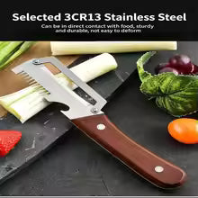 Thickened Fruit Peeler Knife With Wooden Handle Multi-functional Stainless Steel Vegetable Peeler Multi-function