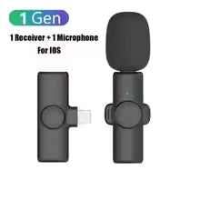 Professional Lavalier Dual Wireless Lapel Microphone Mic For iPhone Android Mobile Cell Phone PC Buttonhole Tie Micro Microphon
