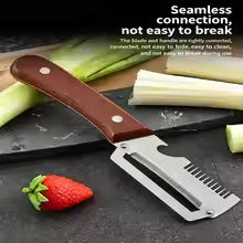 Thickened Fruit Peeler Knife With Wooden Handle Multi-functional Stainless Steel Vegetable Peeler Multi-function