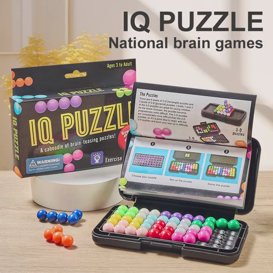 3D Puzzle Board Game - 200 Challenges for Kids, Brain Teaser Gifts for Boys Girls, Educational STEM Learning Toys